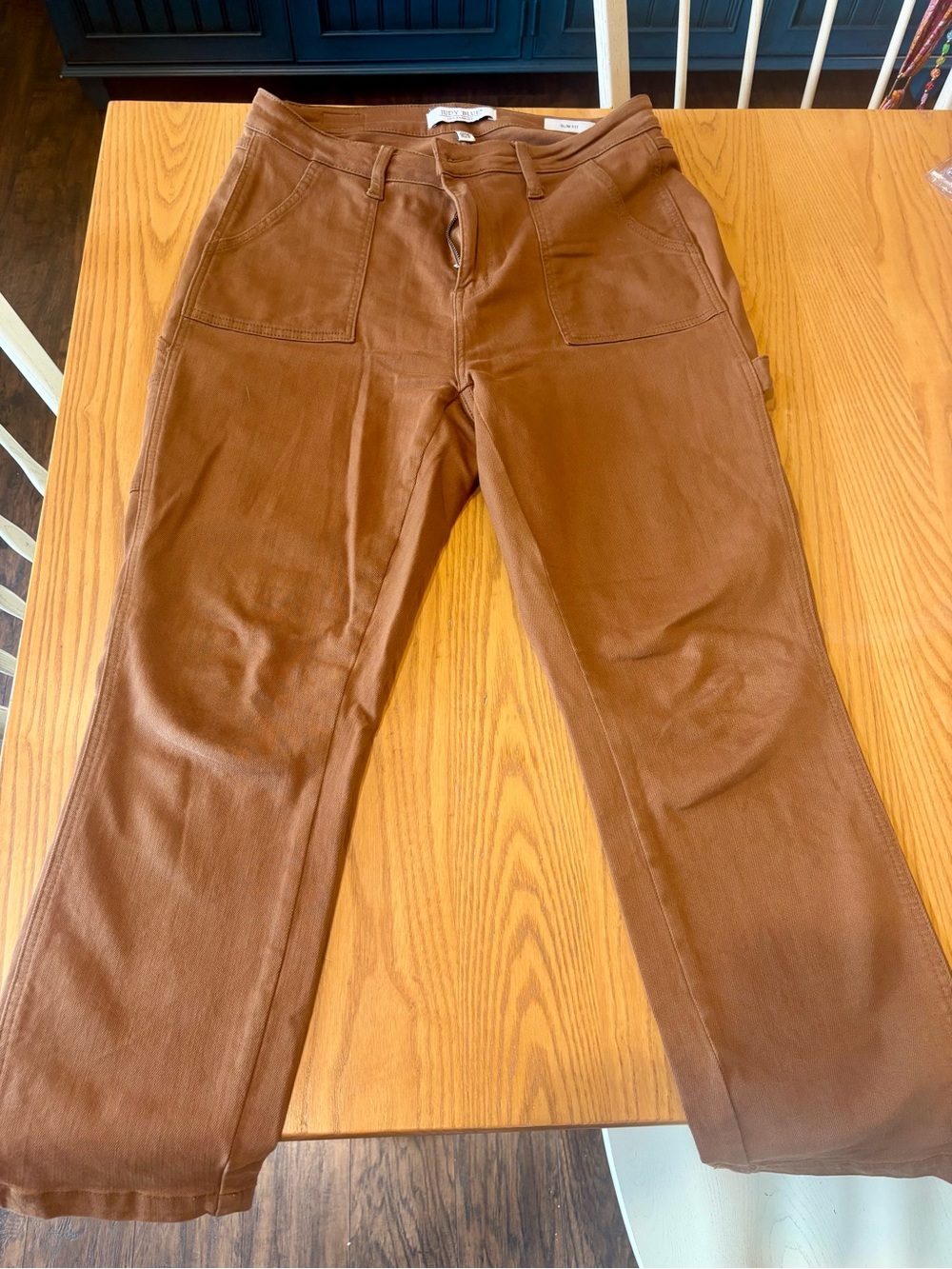 Super cute for Fall! Brown Women’s Carpenter Style Denim Pants/Judy Blue Size 9